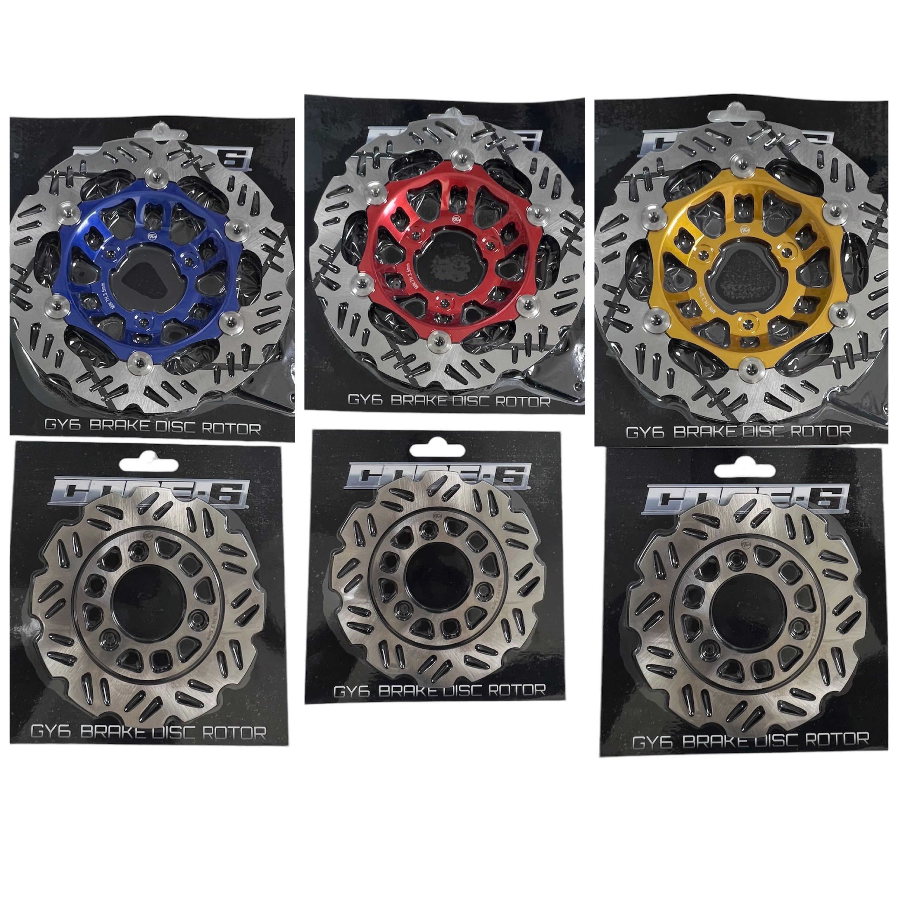 Rotor De Freno De Disco 3-Bolt 6.102 In 6" GY6 Gas Scooter 50cc TaoTao Jonway Peace Vento