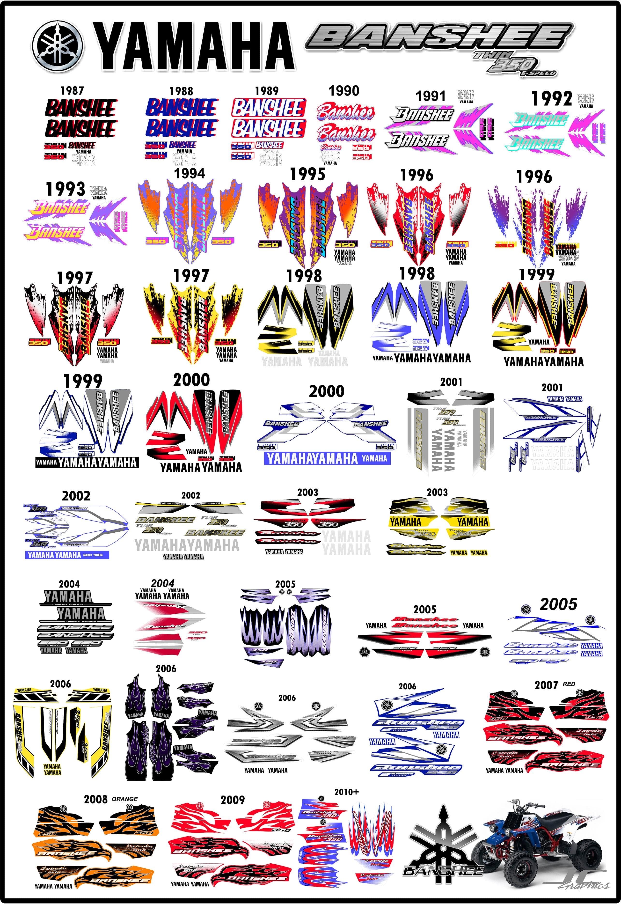 Yamaha Banshee Graphics kit
