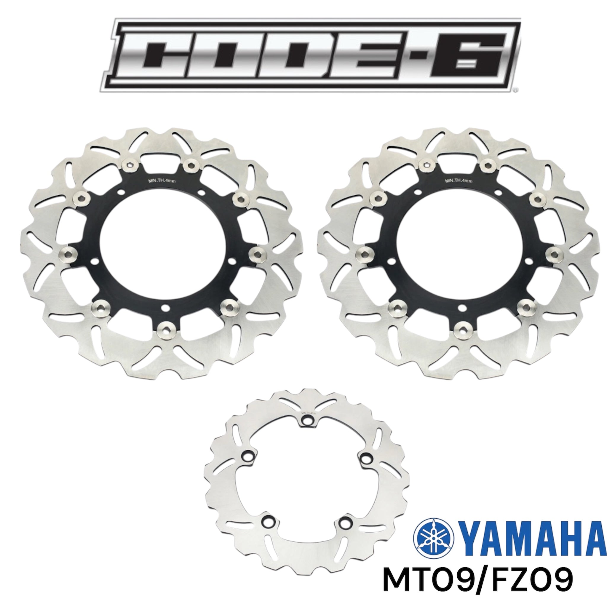 Yamaha MT09 / FZ09 Brake Rotor Disc Code-6
