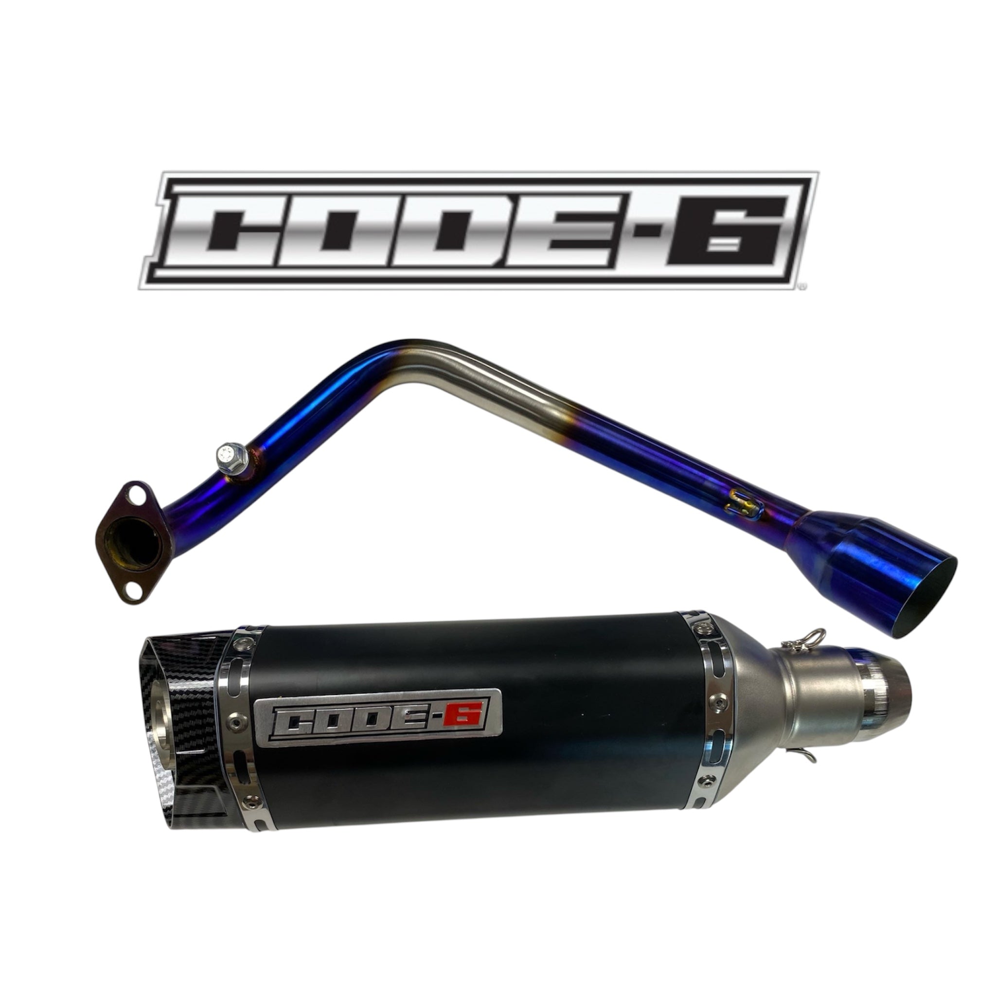 CODE-6 EXHAUST FULL SYSTEM 1GEN TANK 200 EFI / MAXUMA/ CARBON ARMOR / SUPERMATCH
CABON/BLACK