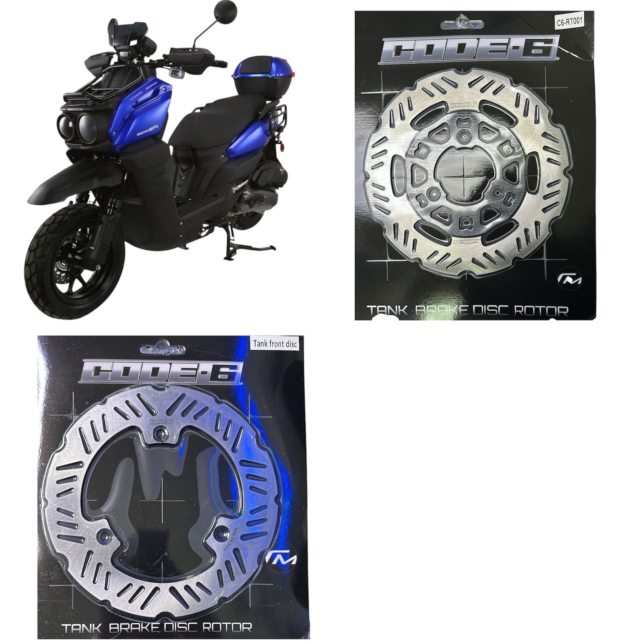 Tank 200 Brake Rotor Front & Rear Code-6