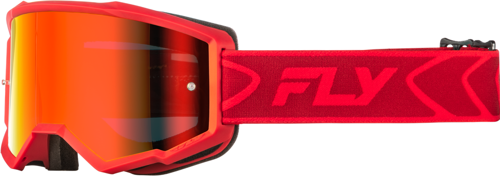 fly Zone Gogle Red/Crimson W/Red Mirror/Smoke Lens