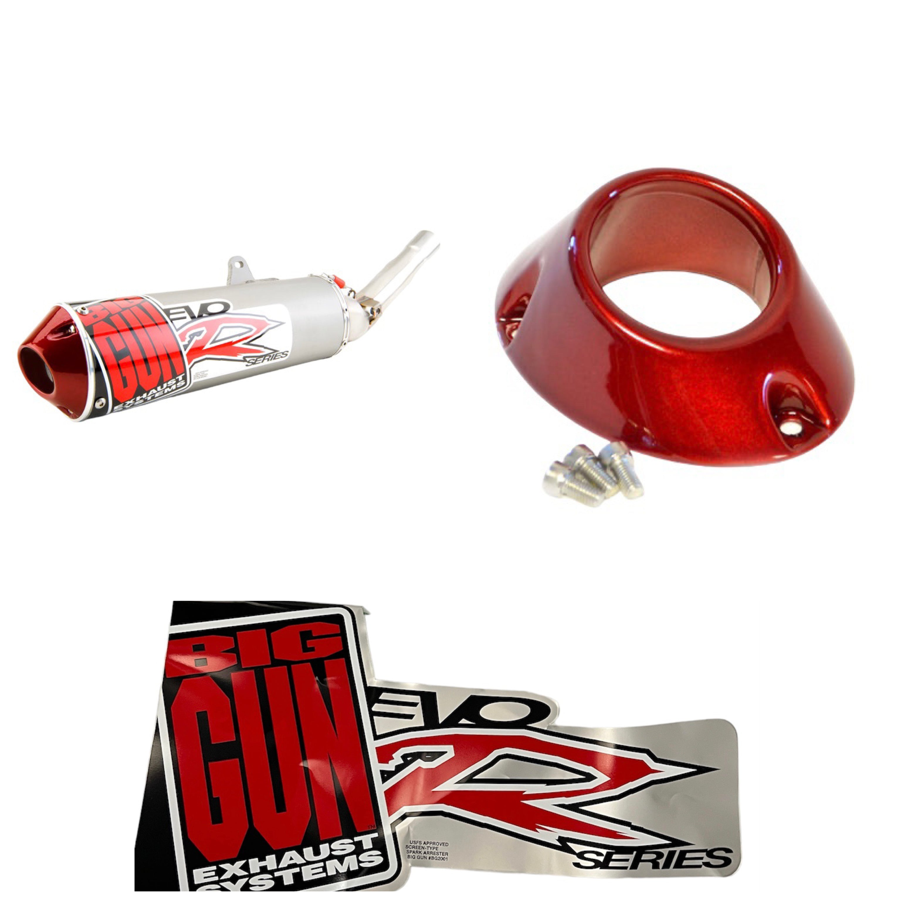 Big gun exhaut end tip & stiker oem