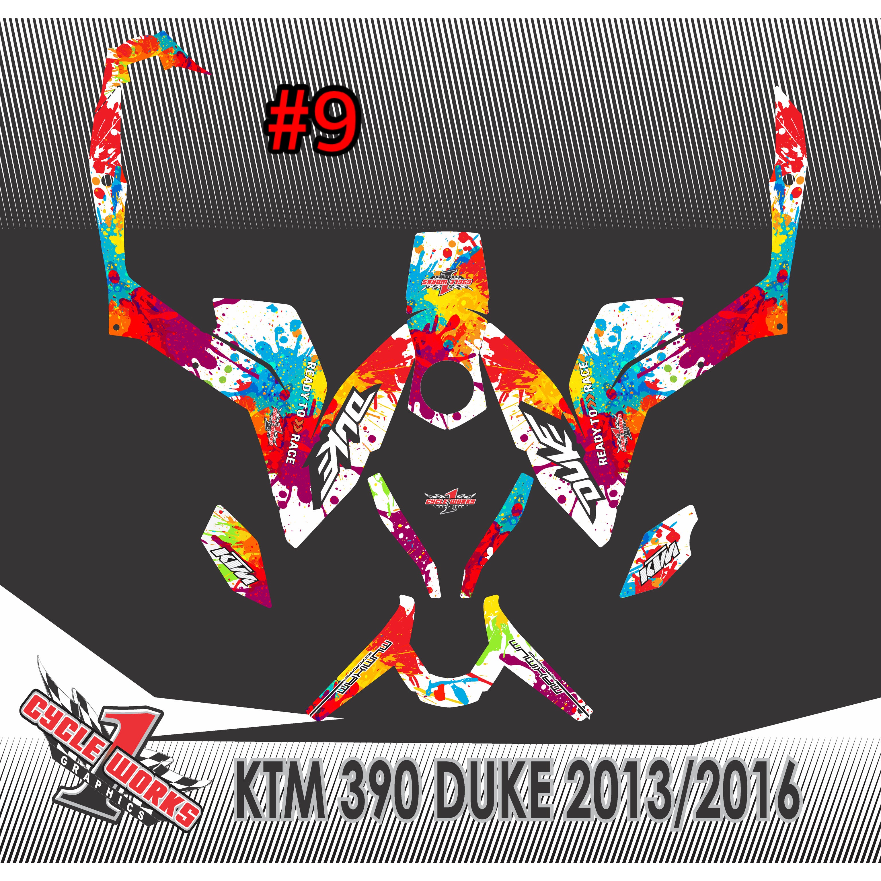 Ktm 390 duke graphic kit 13-2016