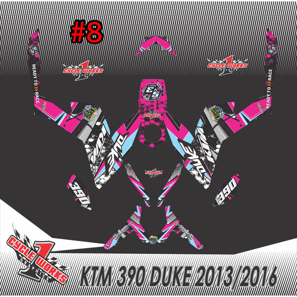 Ktm 390 duke graphic kit 13-2016