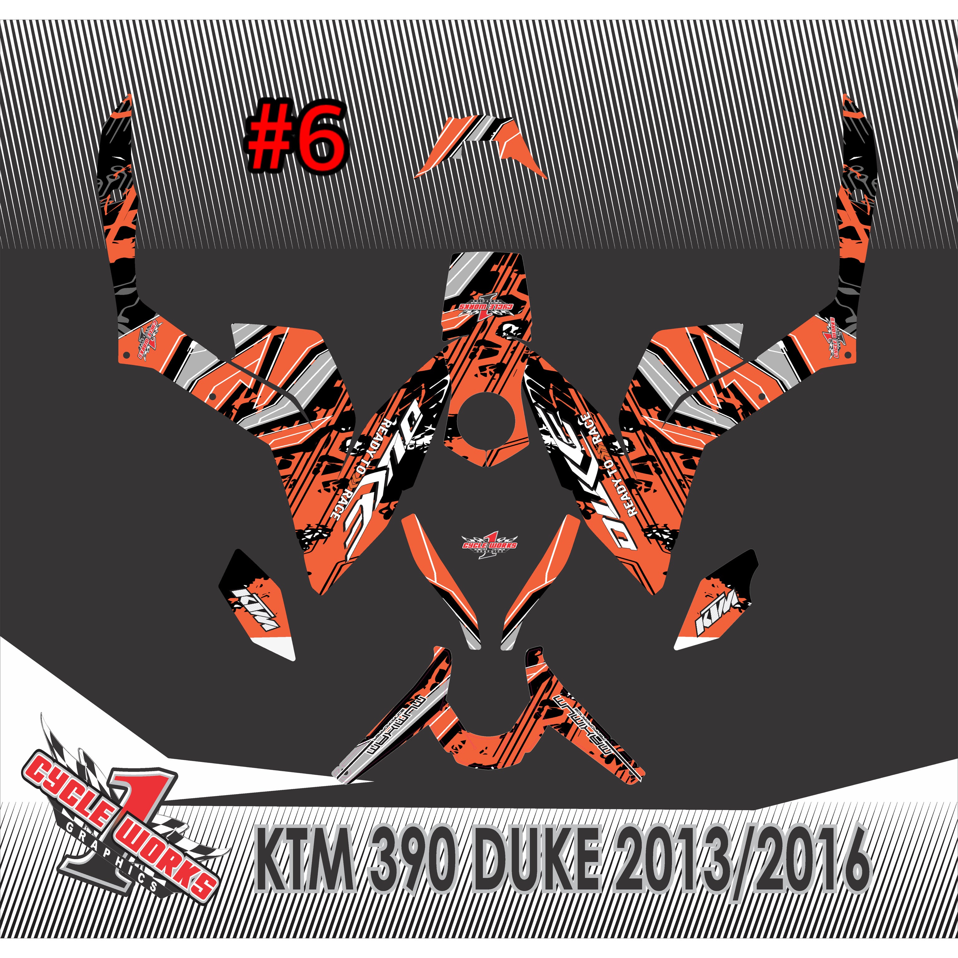 Kit gráfico para KTM 390 Duke (2013-2016)