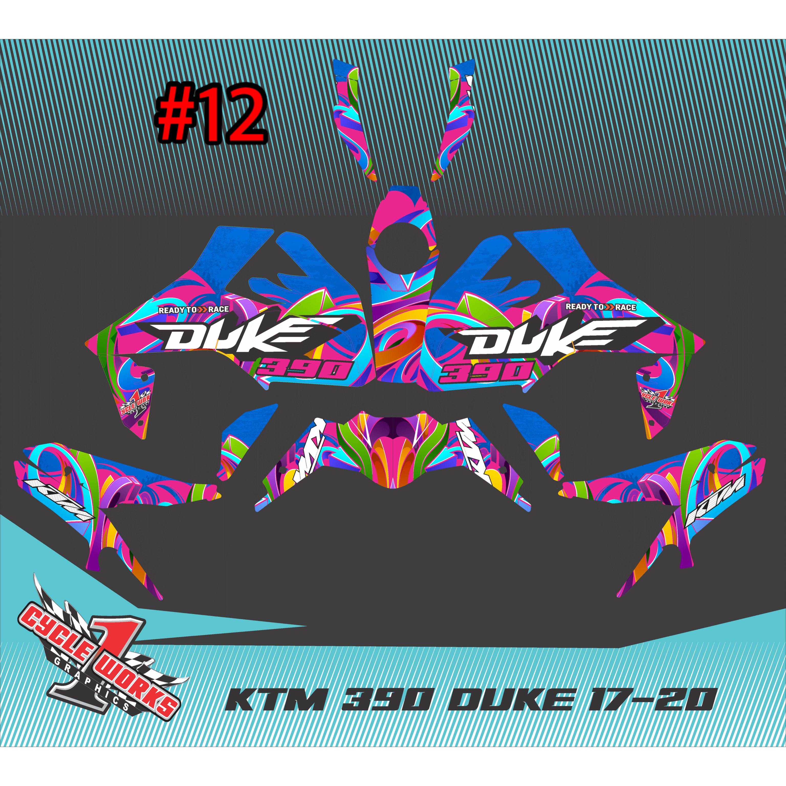 Gráficos de la KTM 390 Duke 17-2020