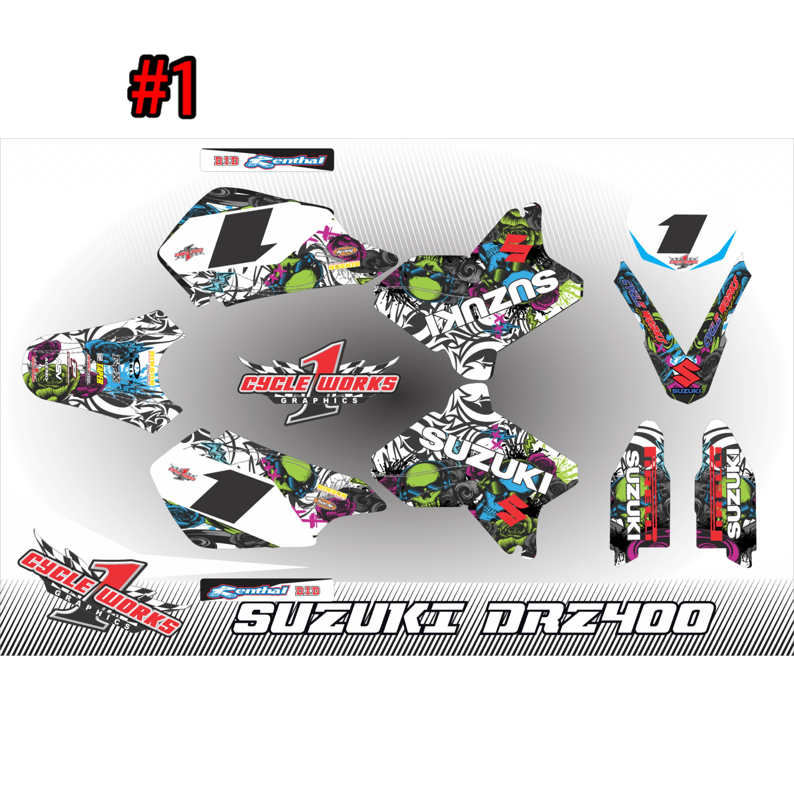 Kit gráfico de anime Drz400