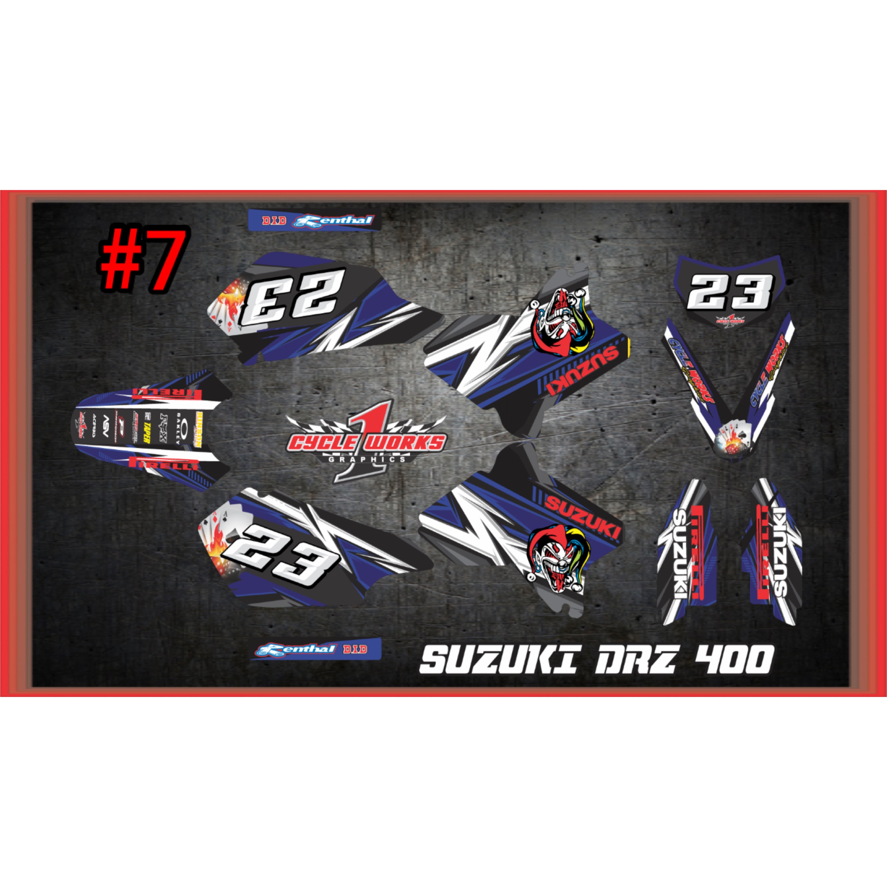 Kit gráfico de anime Drz400