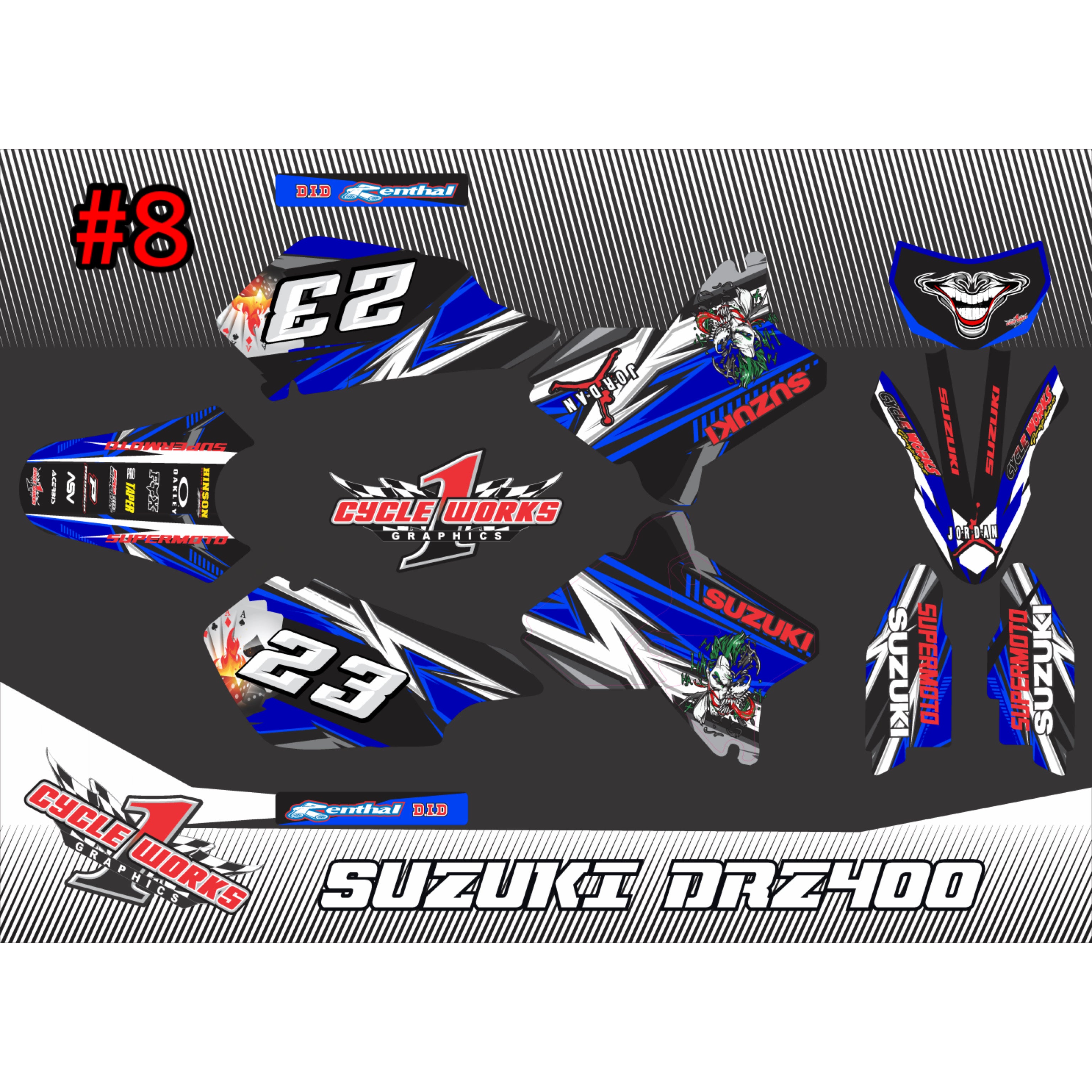 Kit gráfico de anime Drz400
