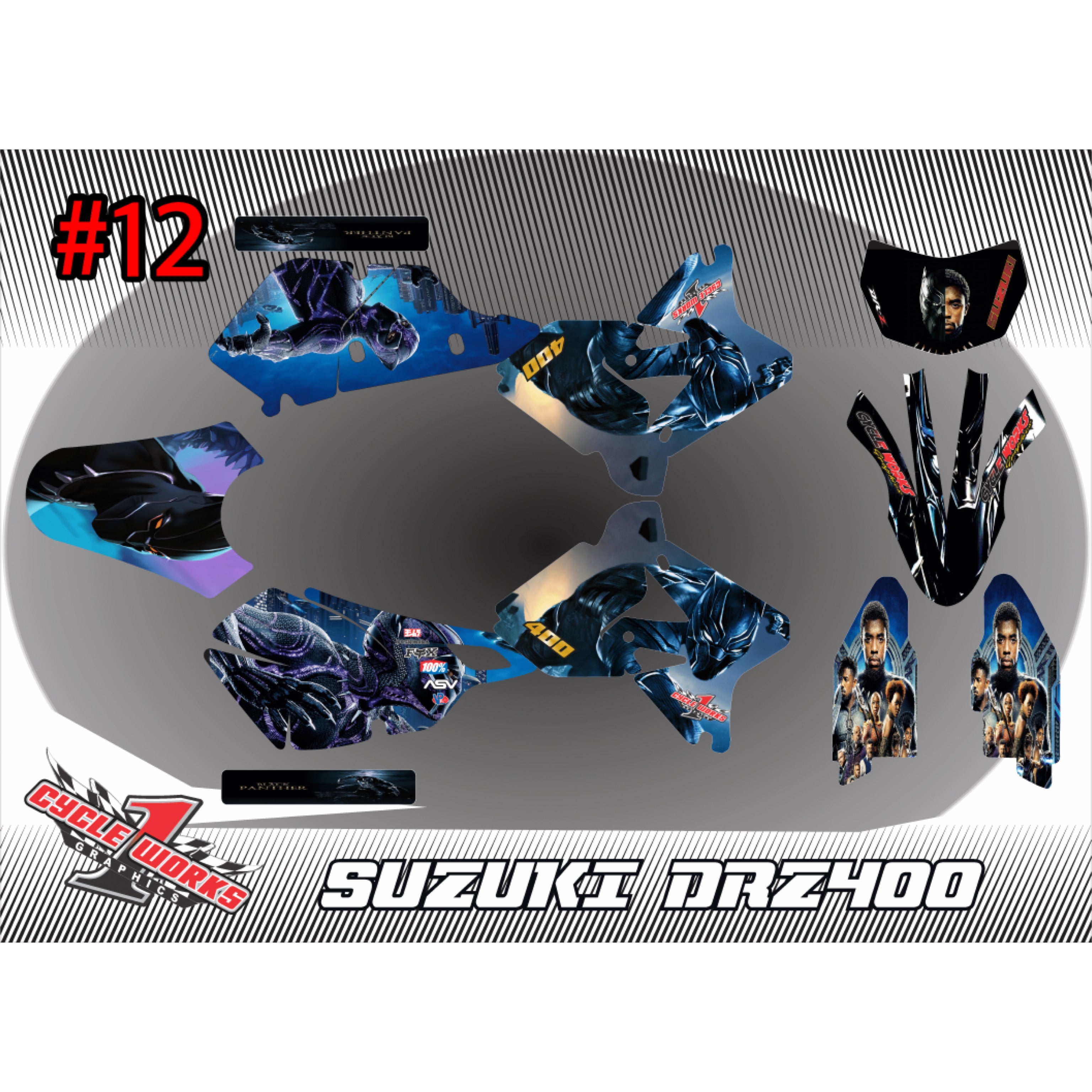 Drz400 anime graphic kit