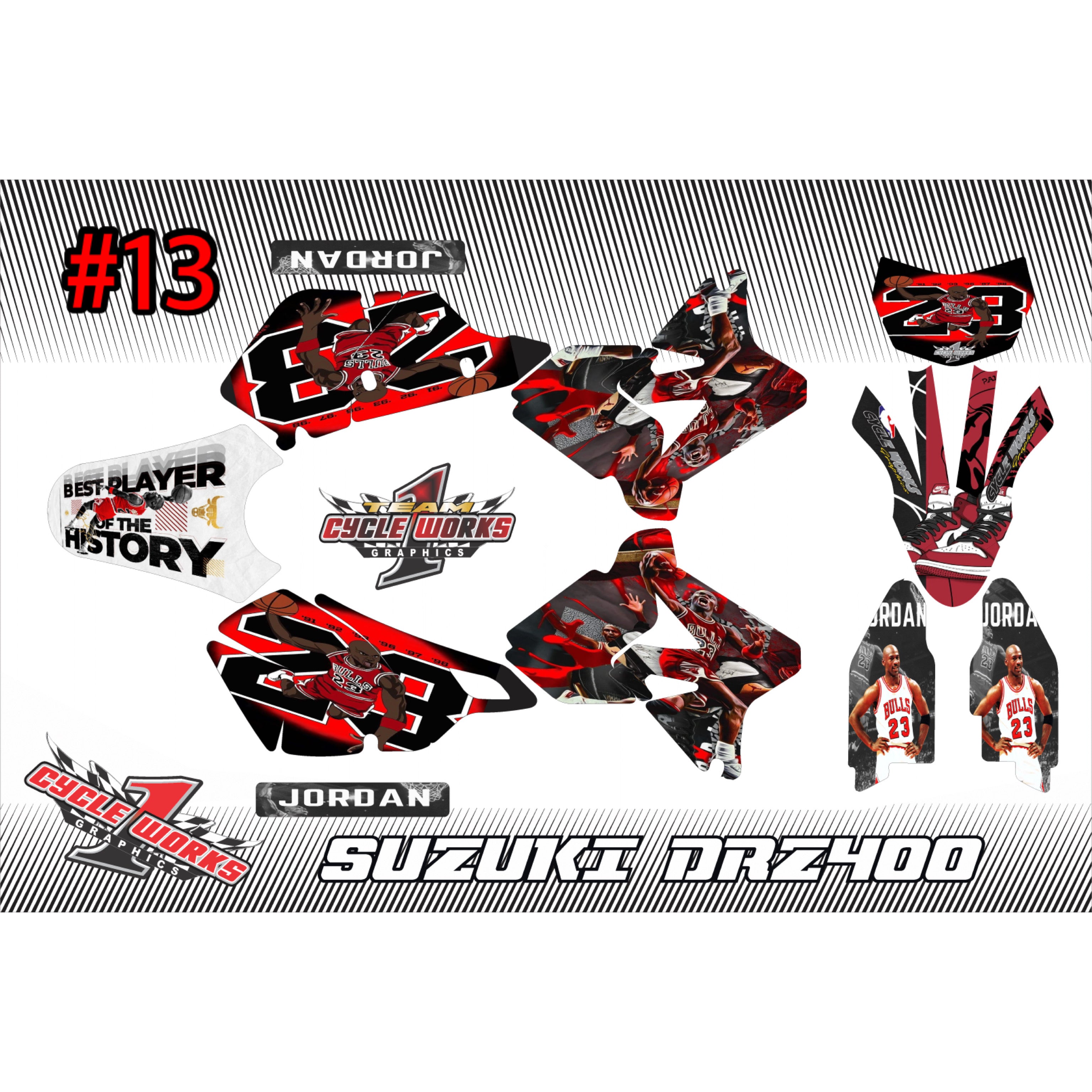 Kit gráfico de anime Drz400