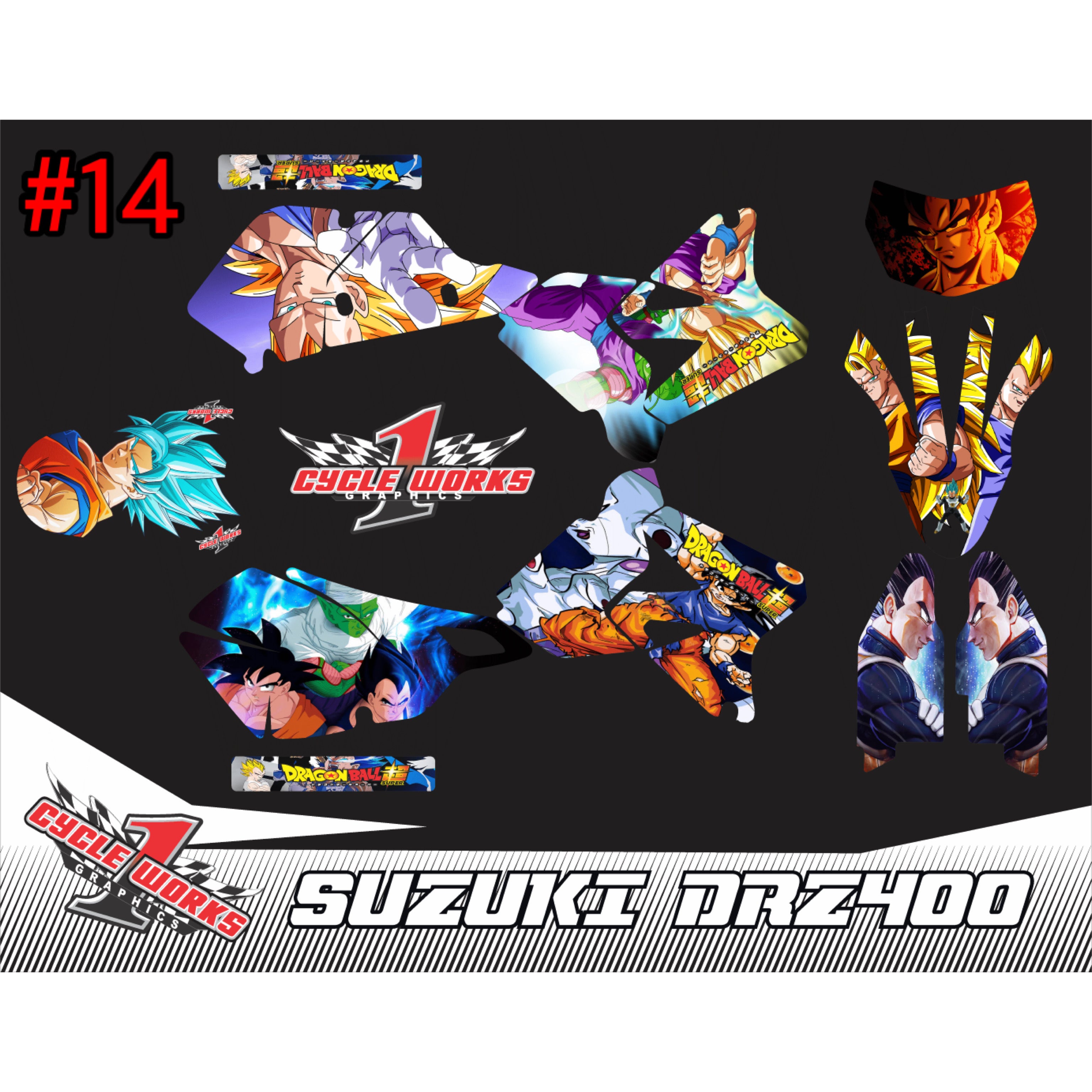 Kit gráfico de anime Drz400