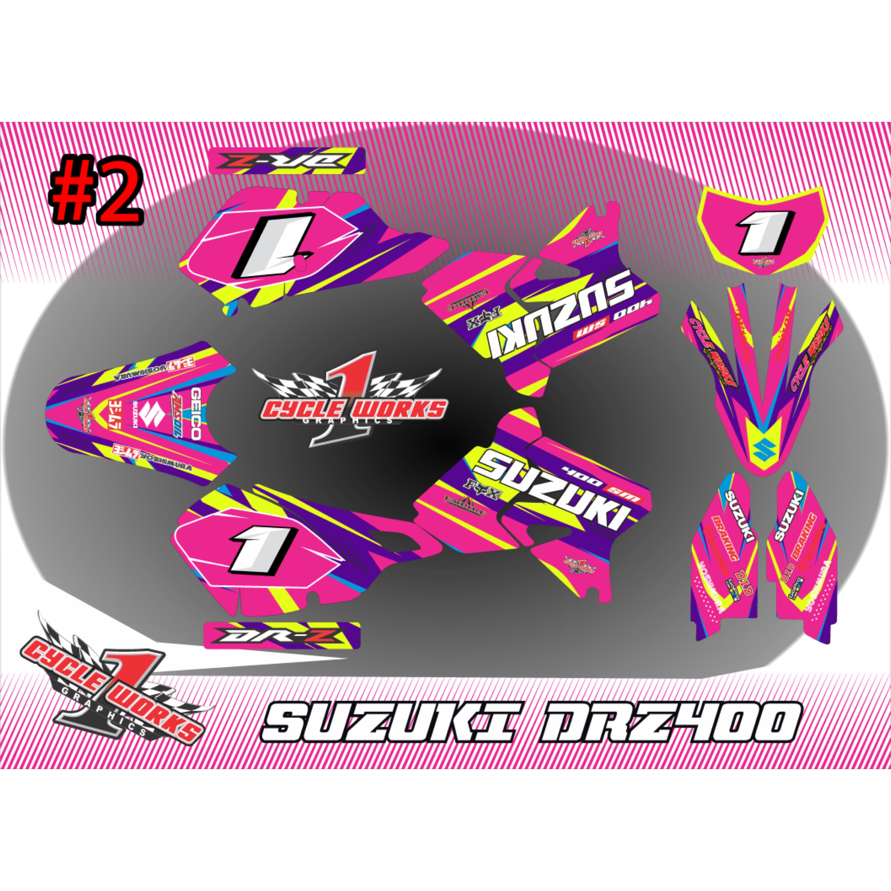 Drz400 con gráficos completos