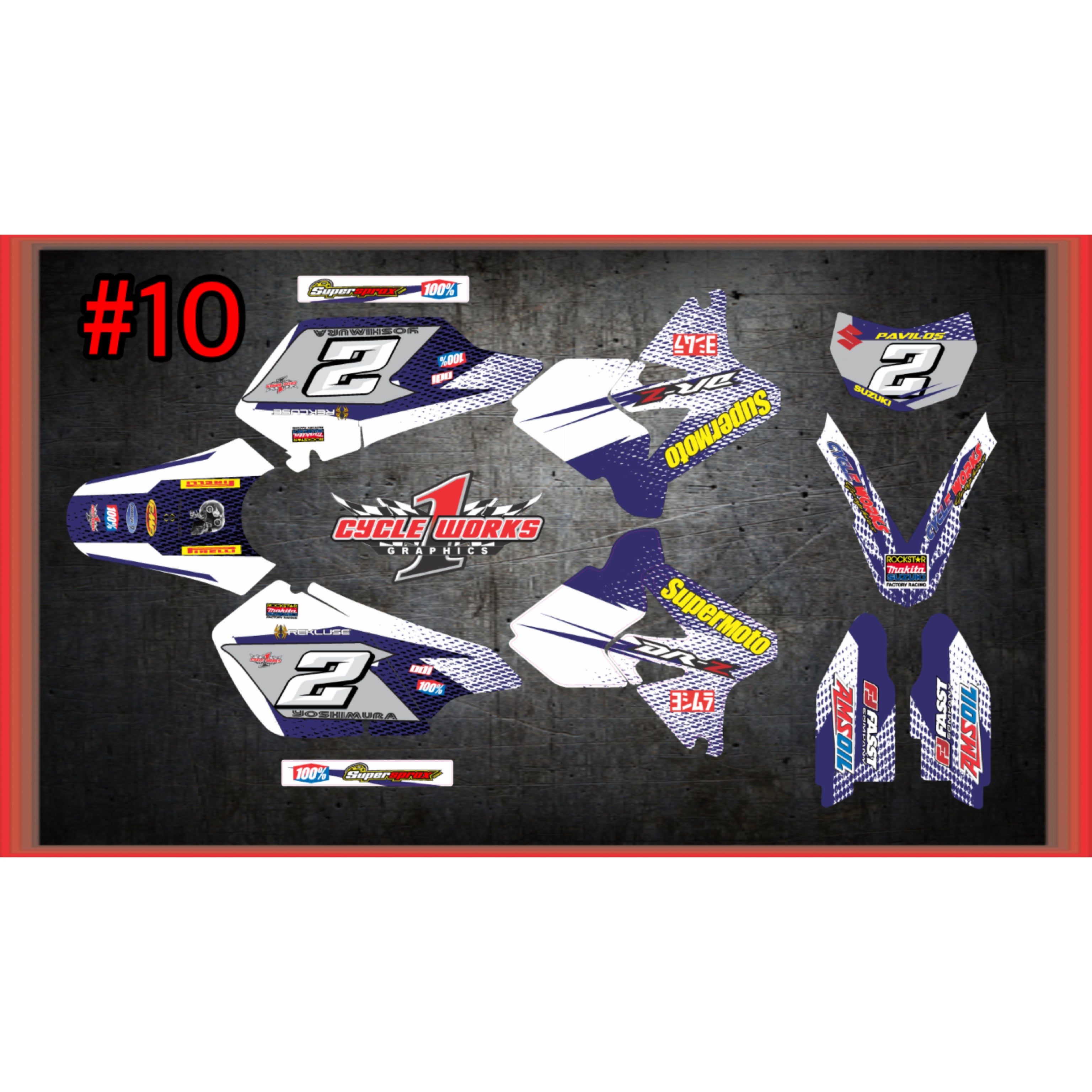 Drz400 con gráficos completos