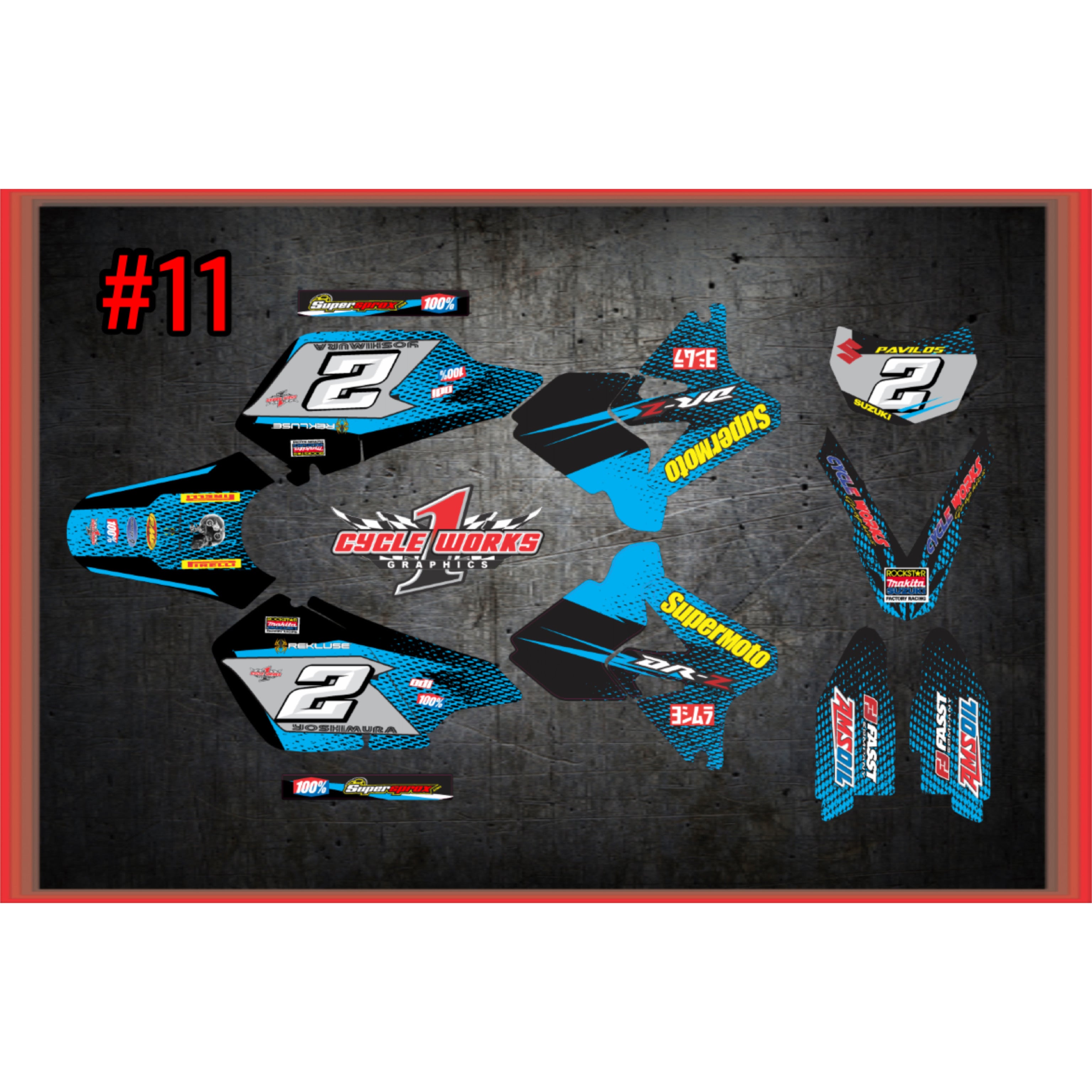 Drz400 con gráficos completos