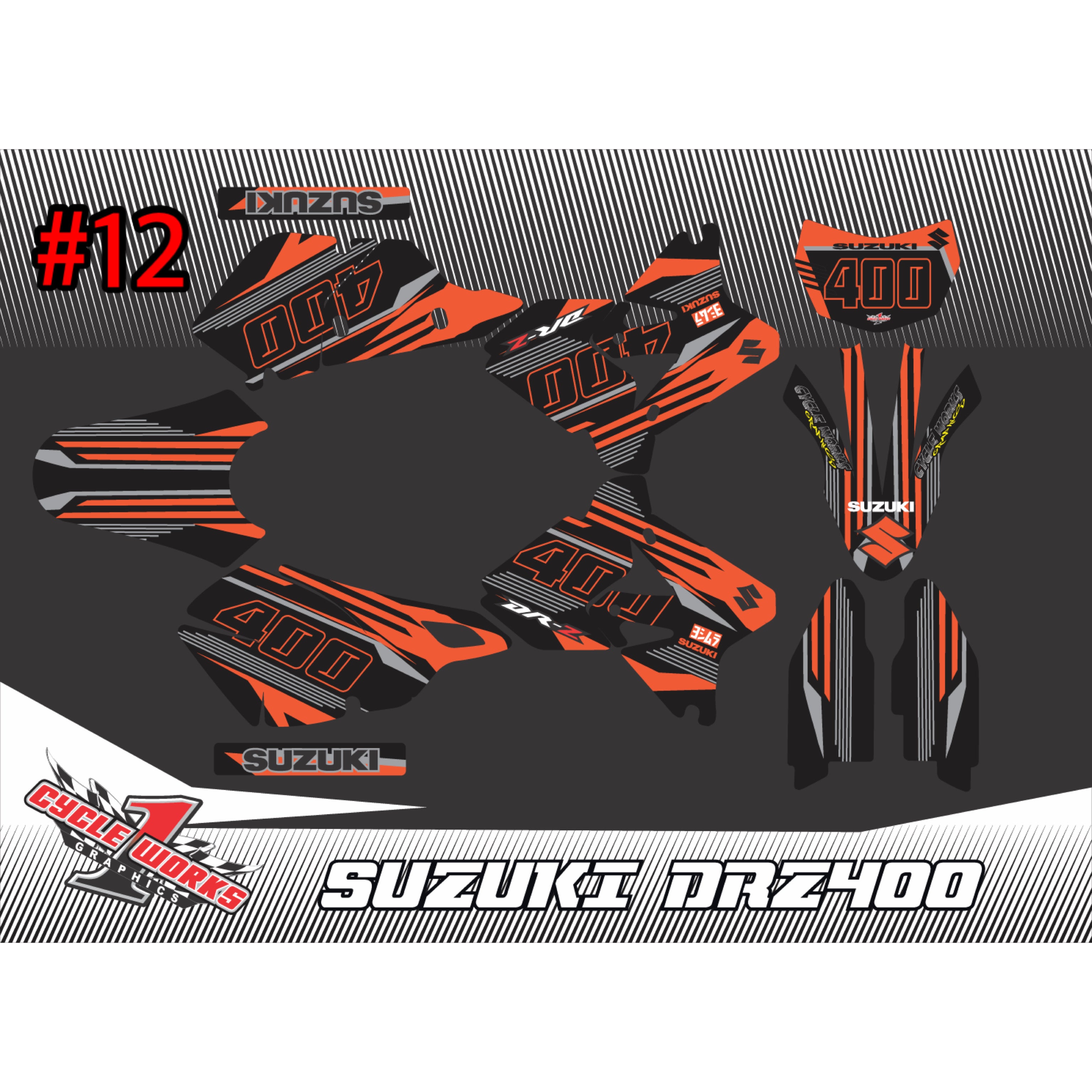 Drz400 con gráficos completos