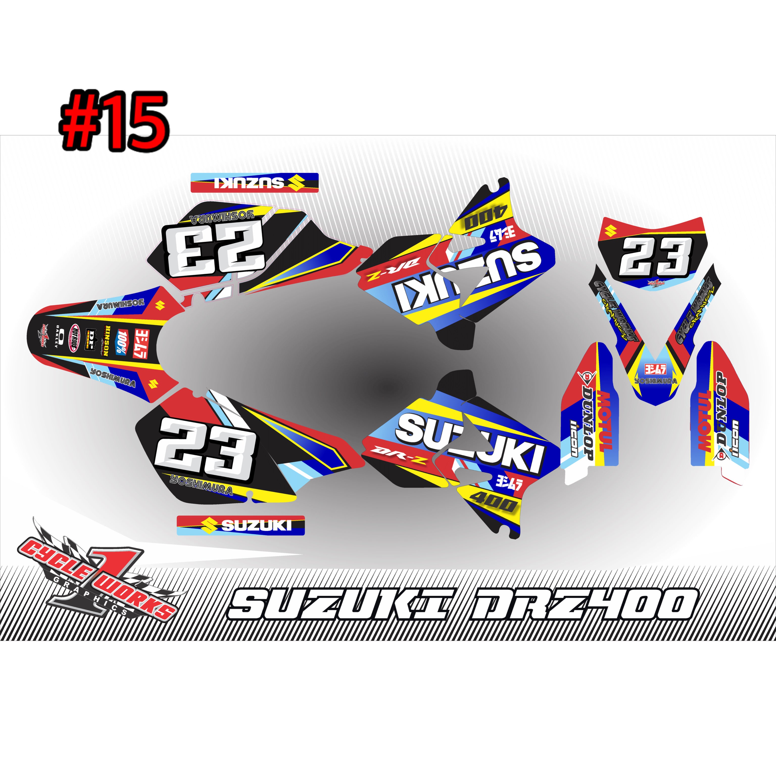 Drz400 con gráficos completos