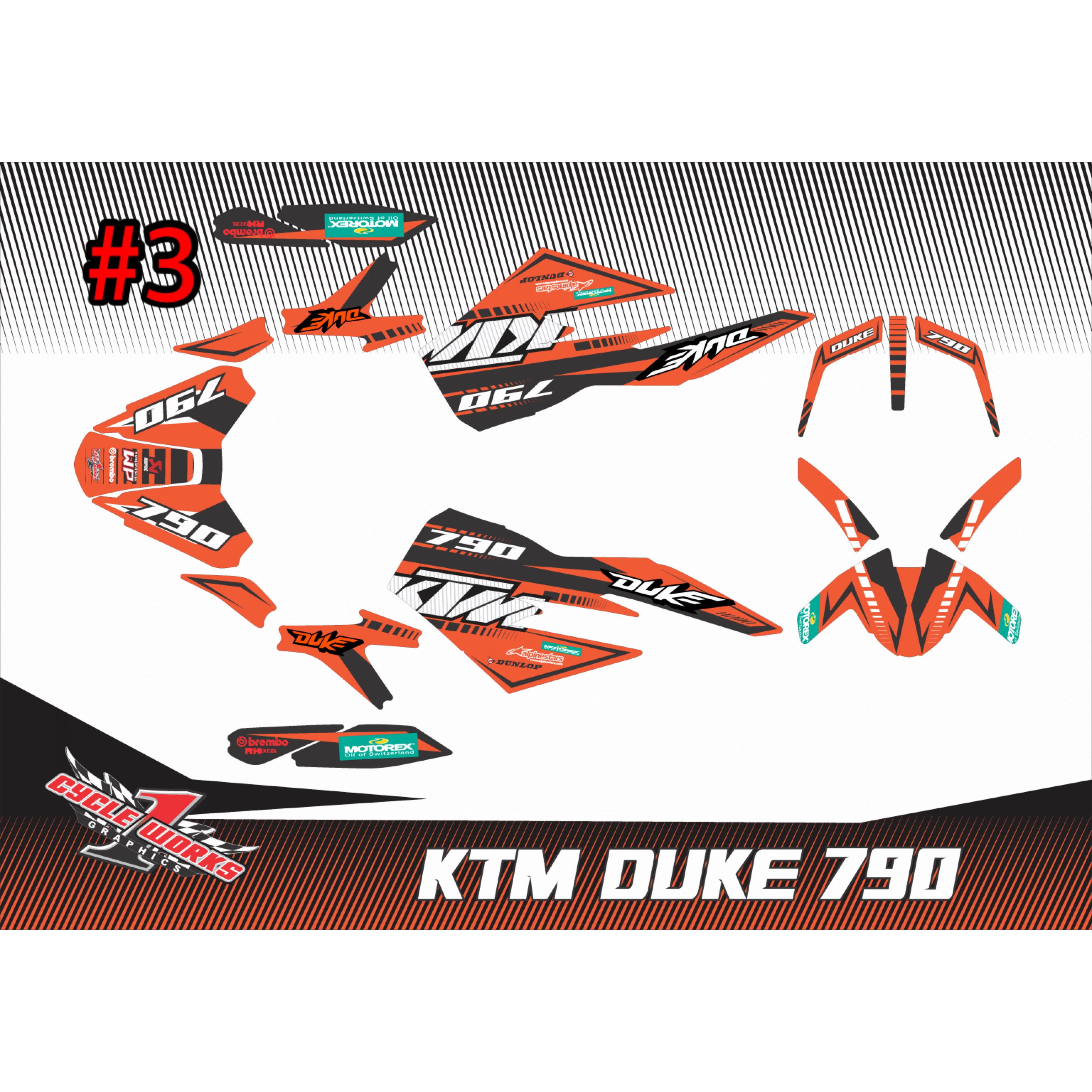 Ktm 790 duke graphic kit