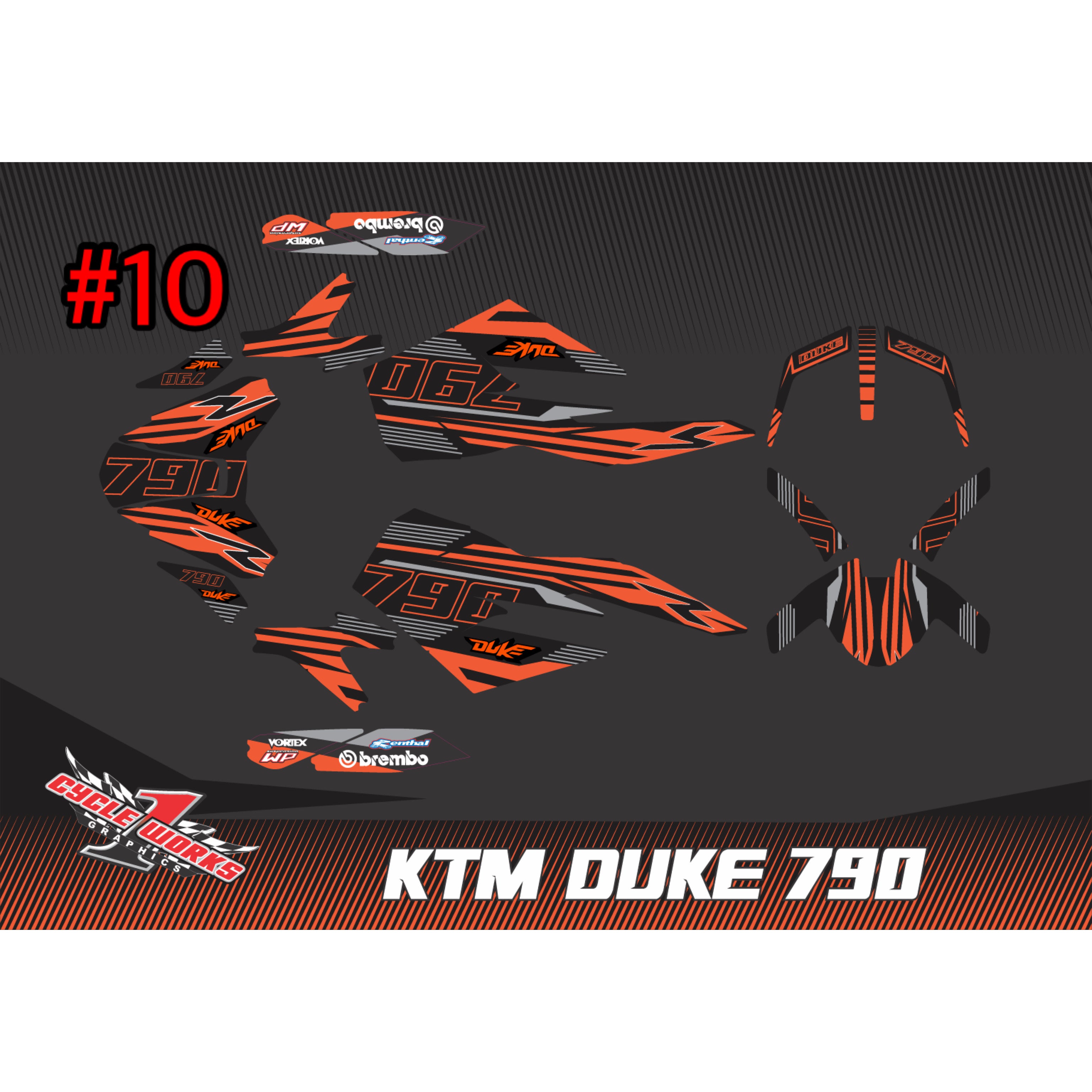Kit gráfico KTM 790 Duke