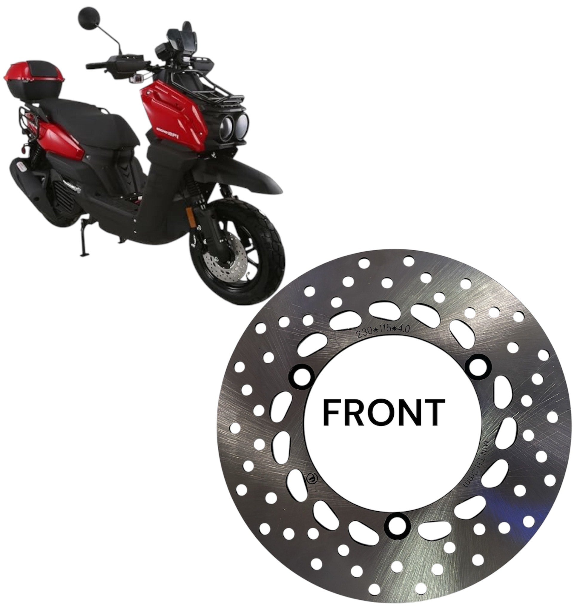 Rotor de freno original del tanque 200