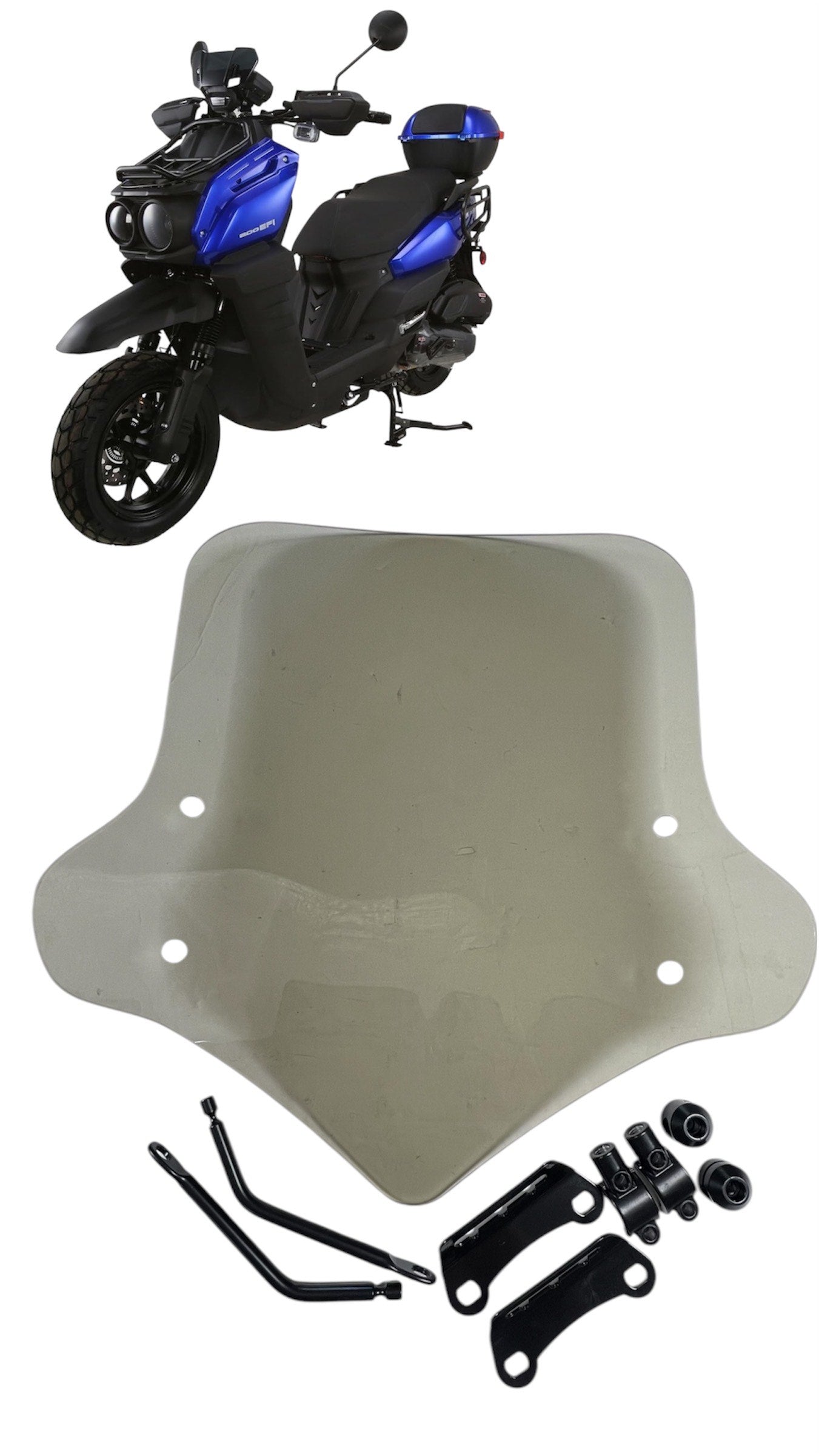 Tank 200 Scooter Windshield Maxuma