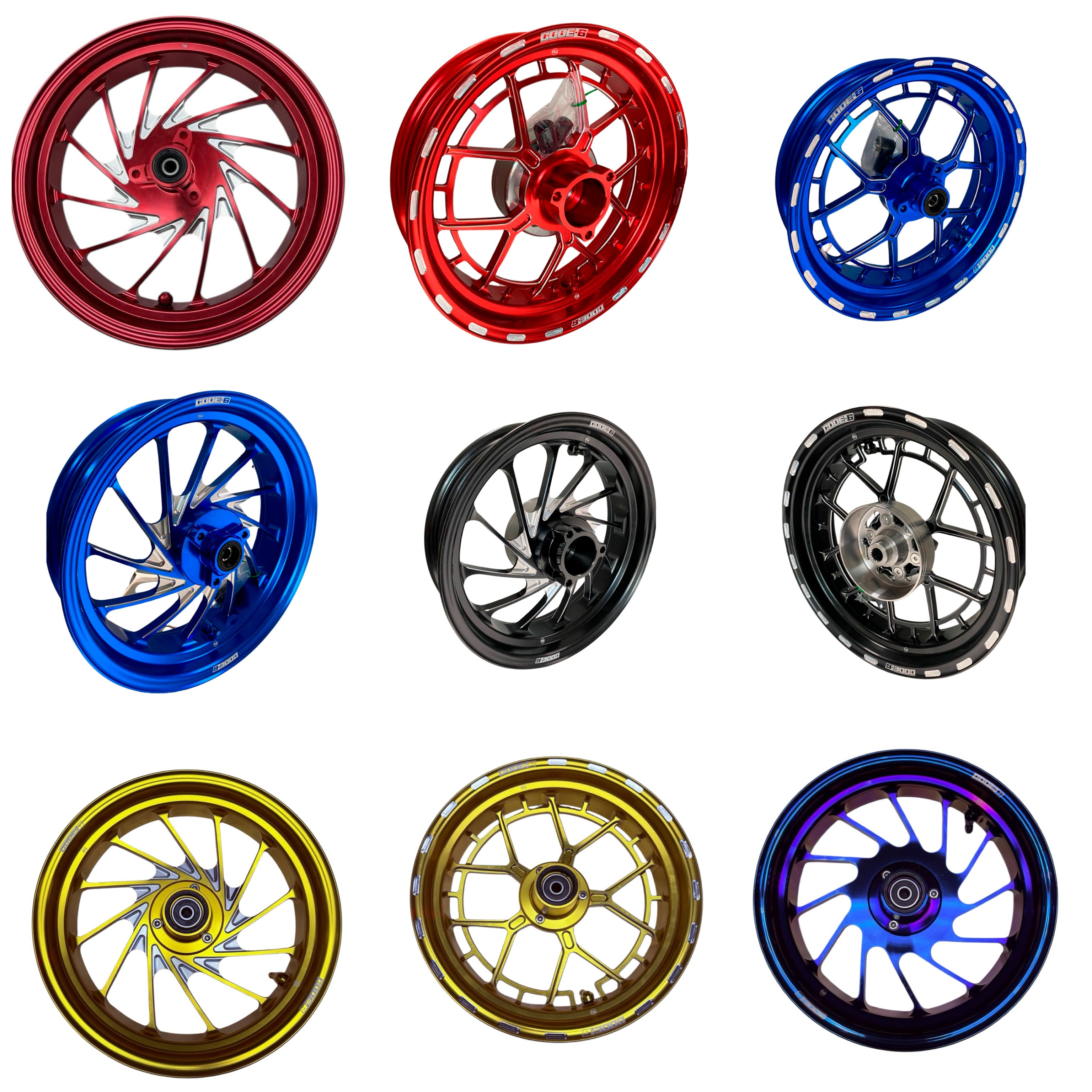 GY6 150CC  Vento CODE-6 Wheels – Forged Billet Rims