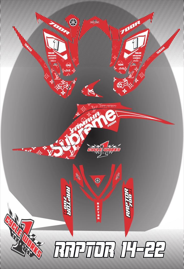 Kit gráfico completo Raptor 700