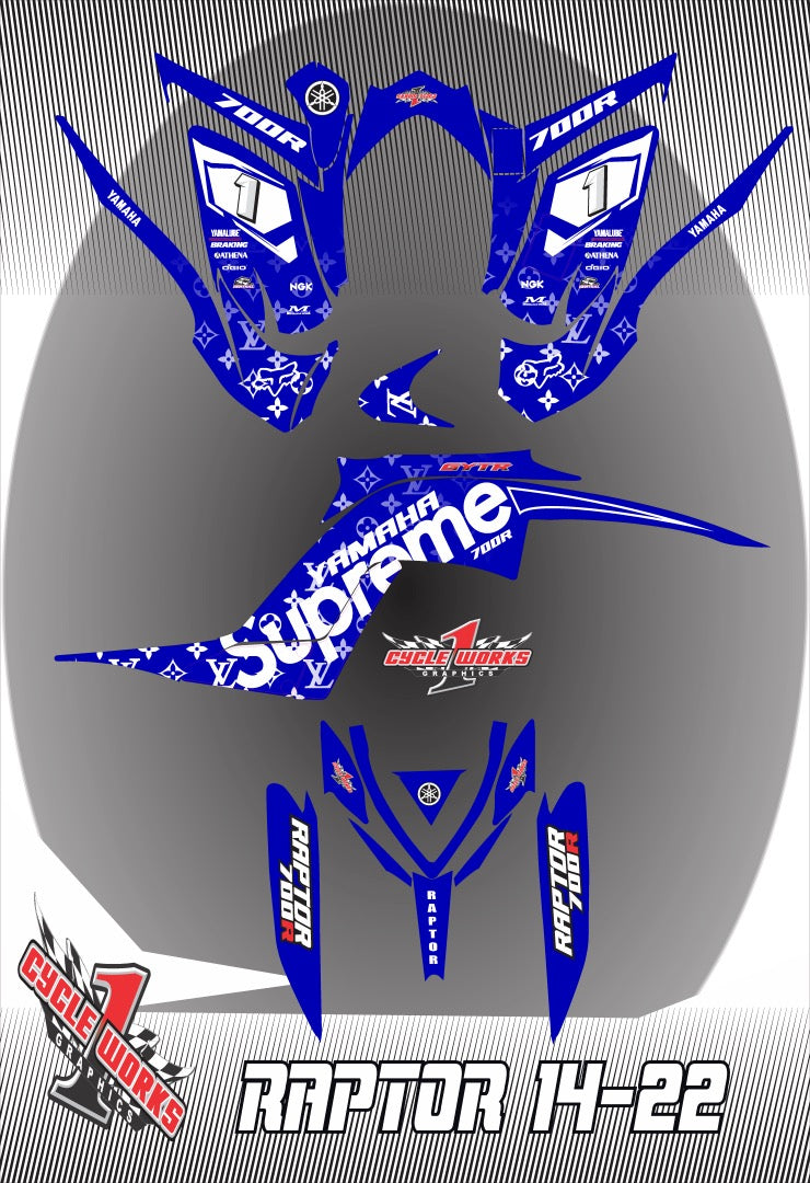 Kit gráfico completo Raptor 700