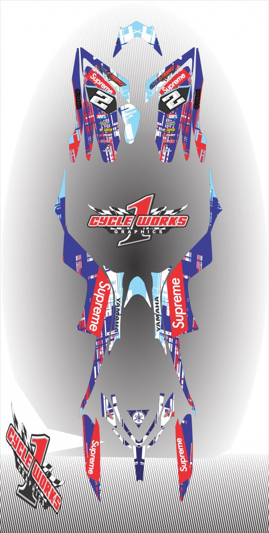 Kit gráfico completo Raptor 700