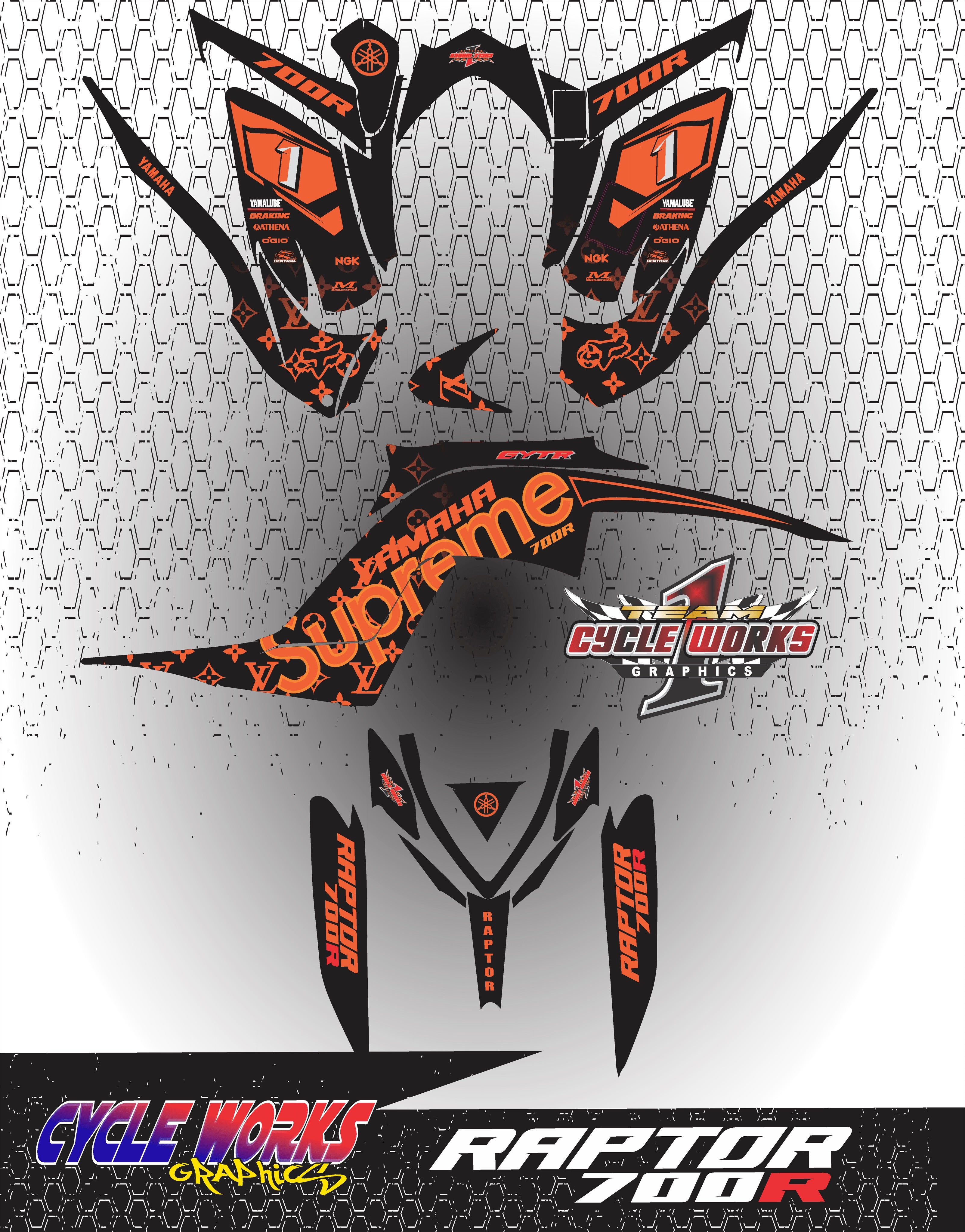 Kit gráfico completo Raptor 700