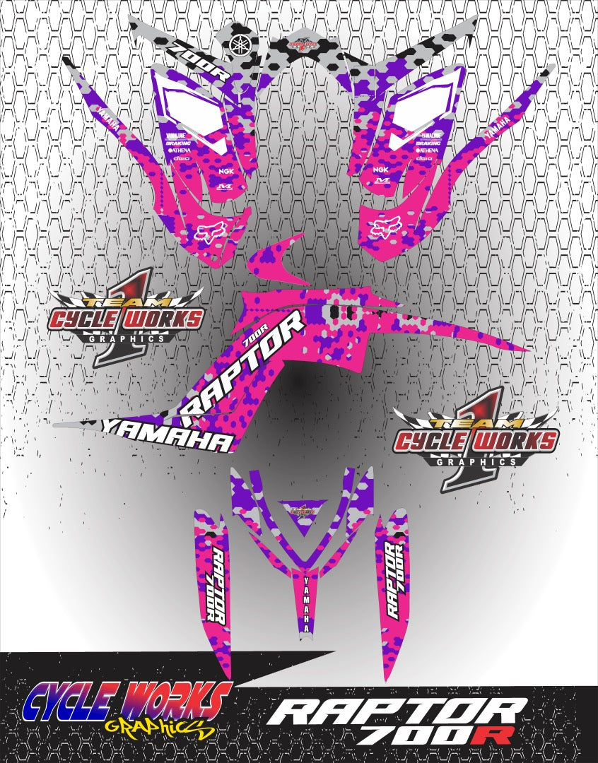 Kit gráfico completo Raptor 700