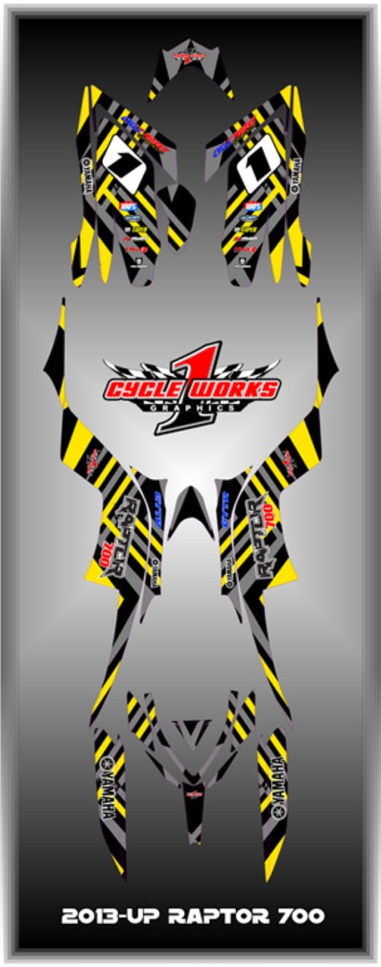 Kit gráfico completo Raptor 700
