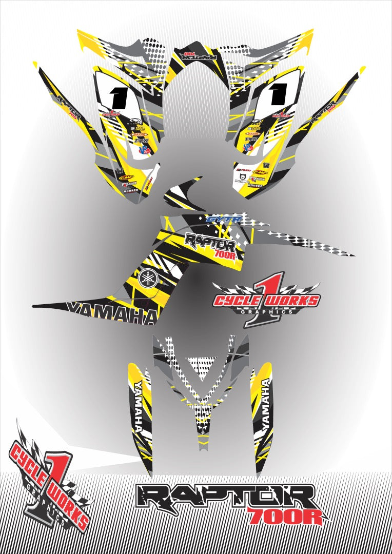 Kit gráfico completo Raptor 700