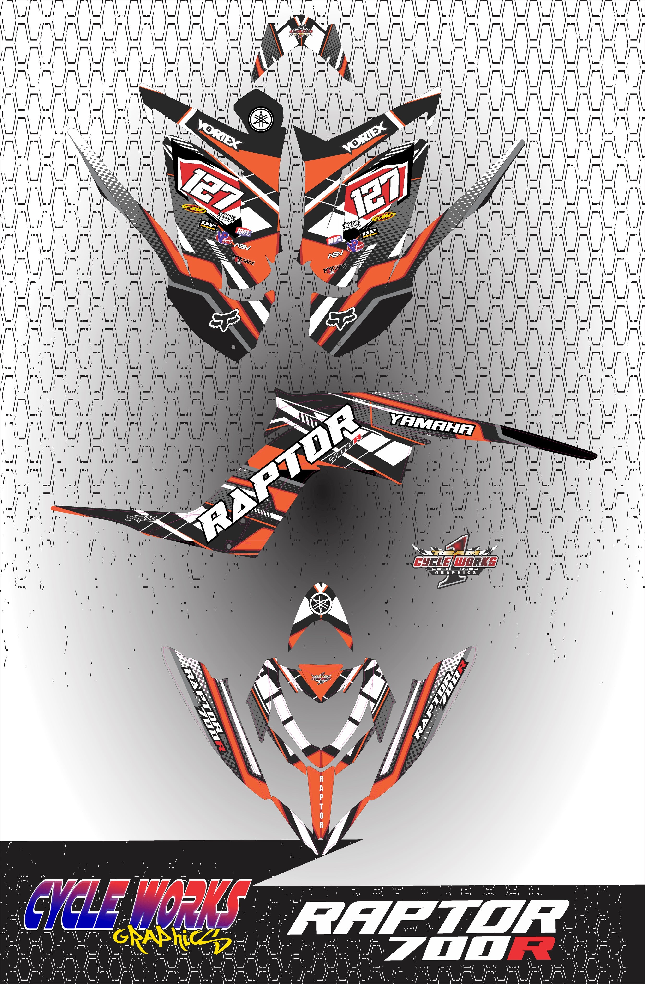 Kit gráfico completo Raptor 700