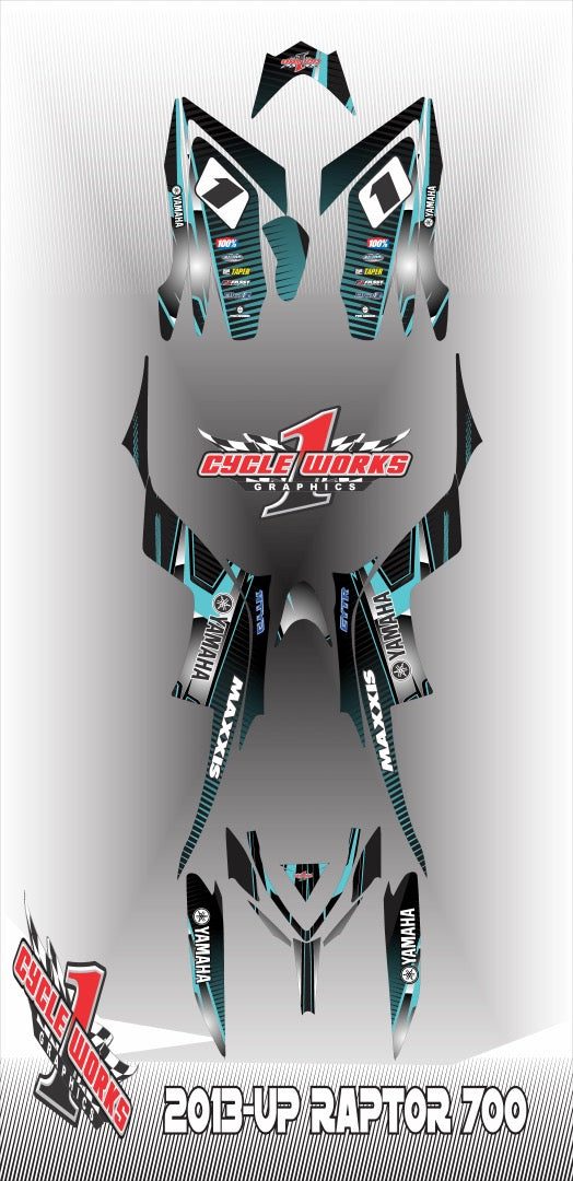 Kit gráfico completo Raptor 700
