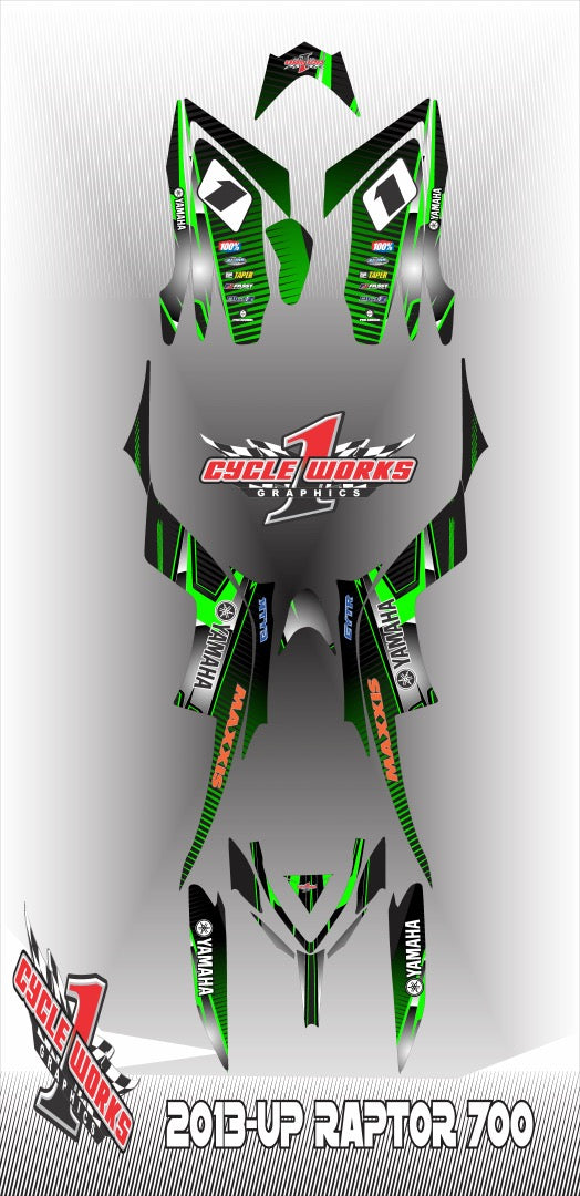 Kit gráfico completo Raptor 700