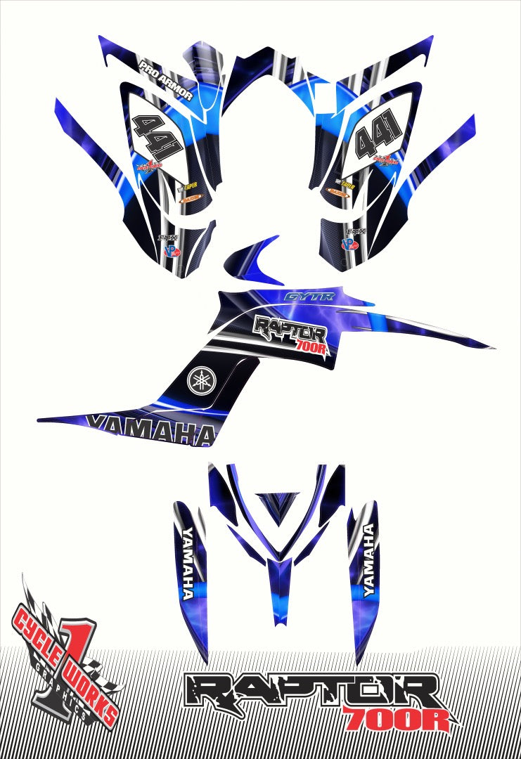 Kit gráfico completo Raptor 700