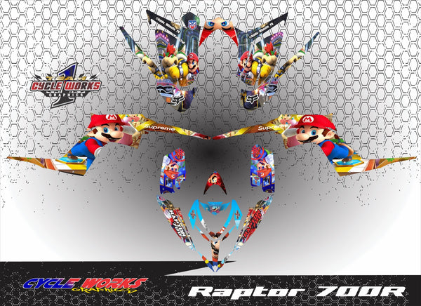 Raptor 700 full graphics  kit