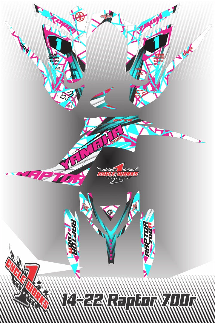 Kit gráfico completo Raptor 700