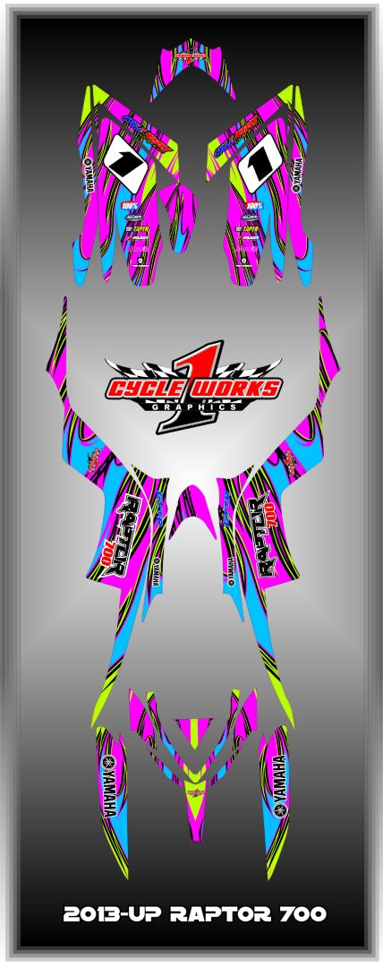 Kit gráfico completo Raptor 700