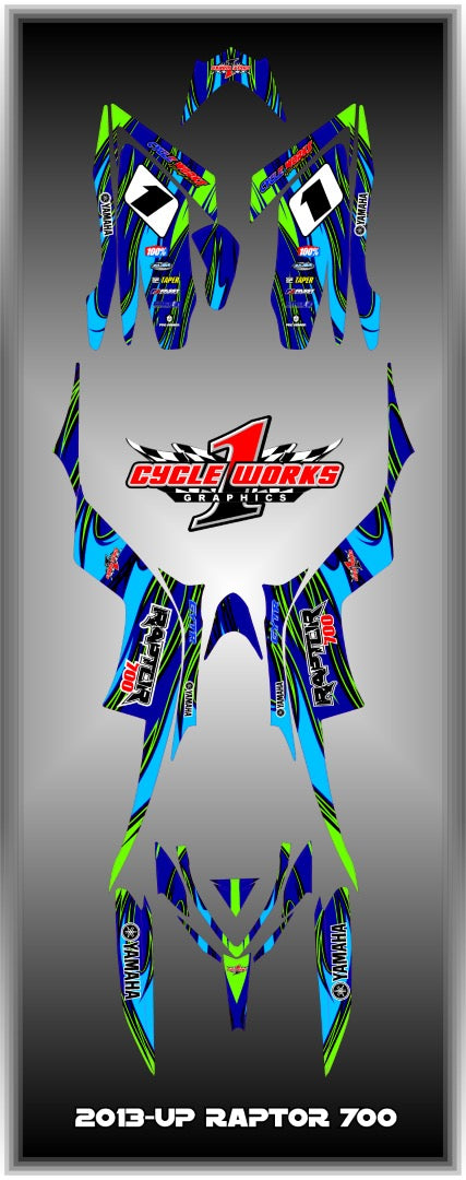 Kit gráfico completo Raptor 700