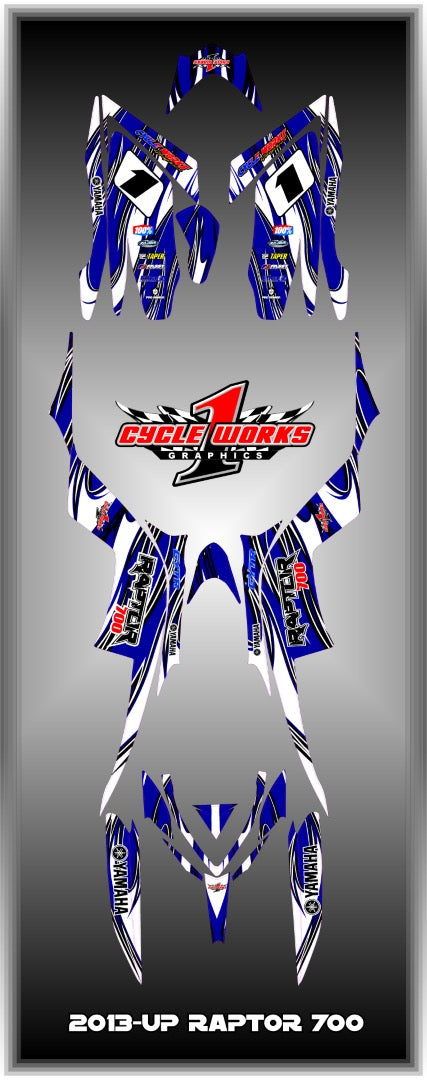 Kit gráfico completo Raptor 700