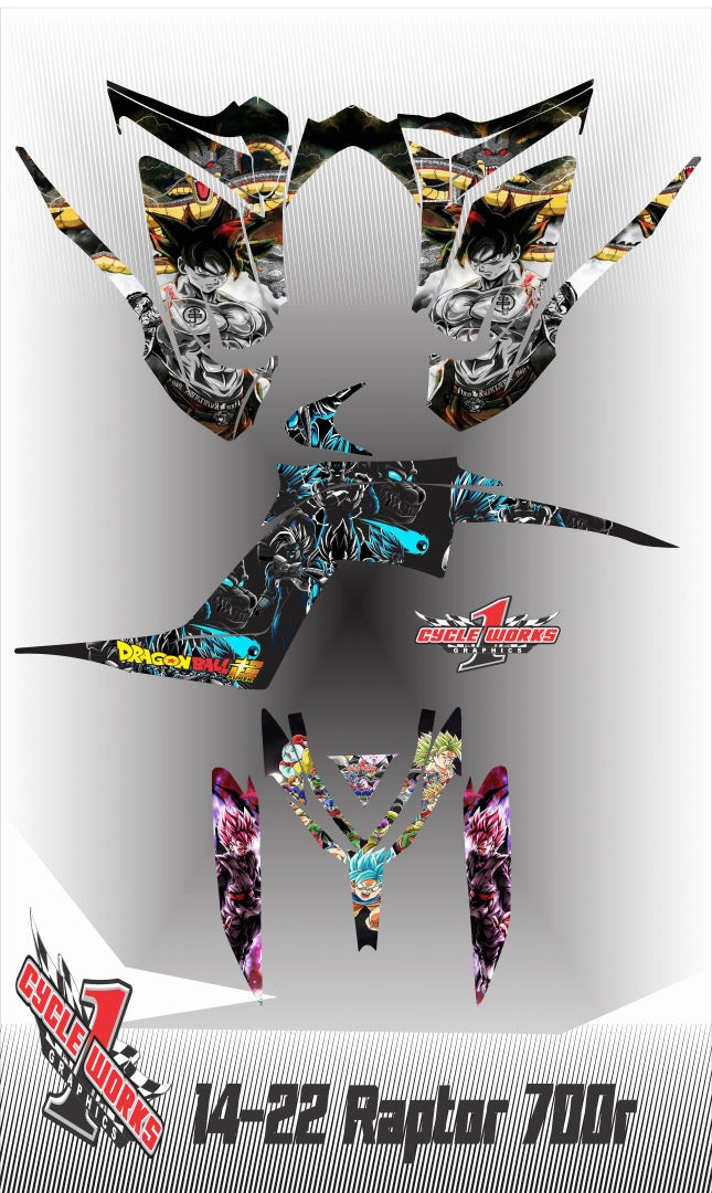 Kit gráfico completo Raptor 700