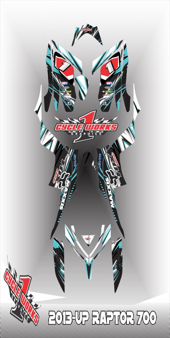 Kit gráfico completo Raptor 700