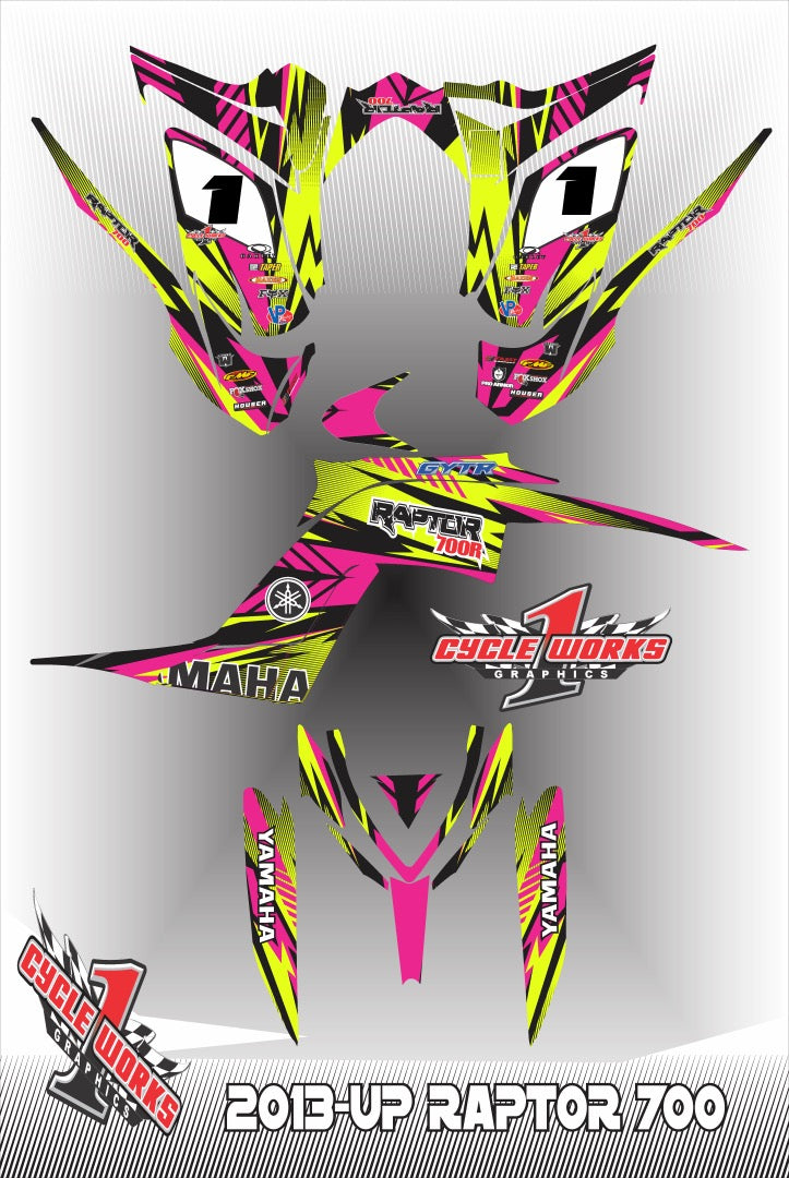 Kit gráfico completo Raptor 700