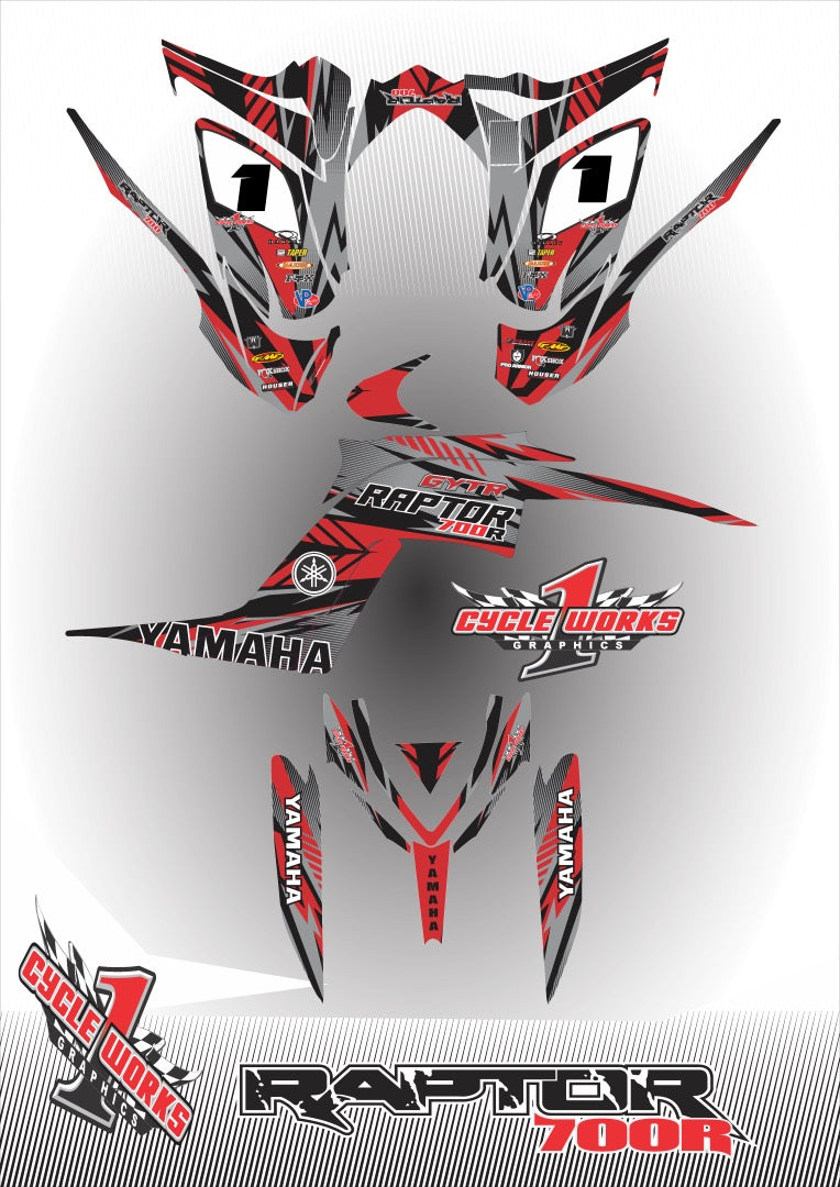 Kit gráfico completo Raptor 700