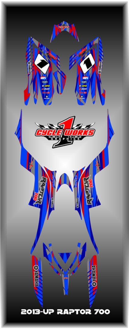 Kit gráfico completo Raptor 700