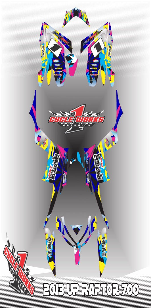 Kit gráfico completo Raptor 700