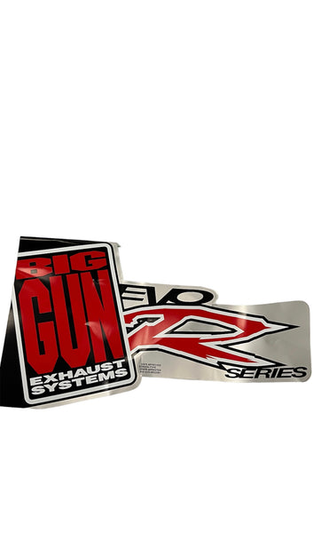 Big gun exhaut end tip & stiker oem